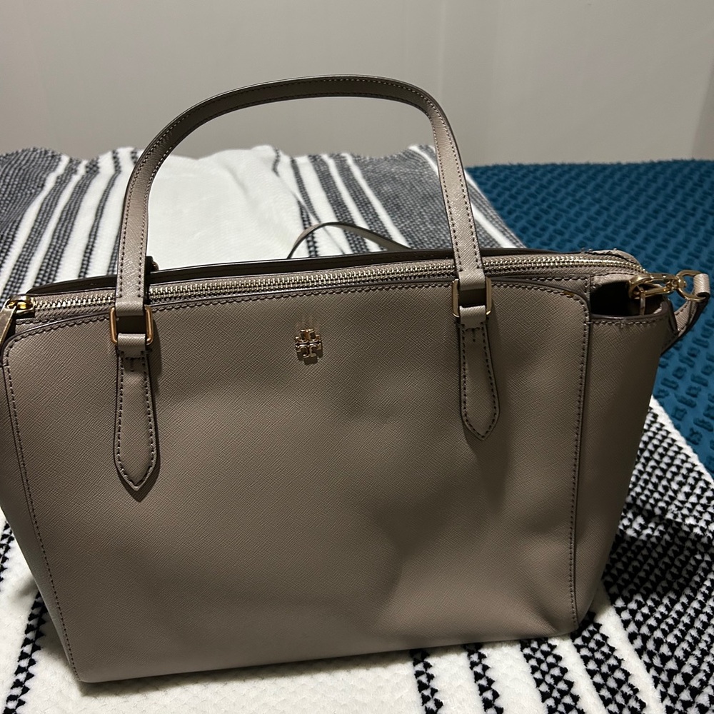 Tory Burch Taupe Shoulder Bag